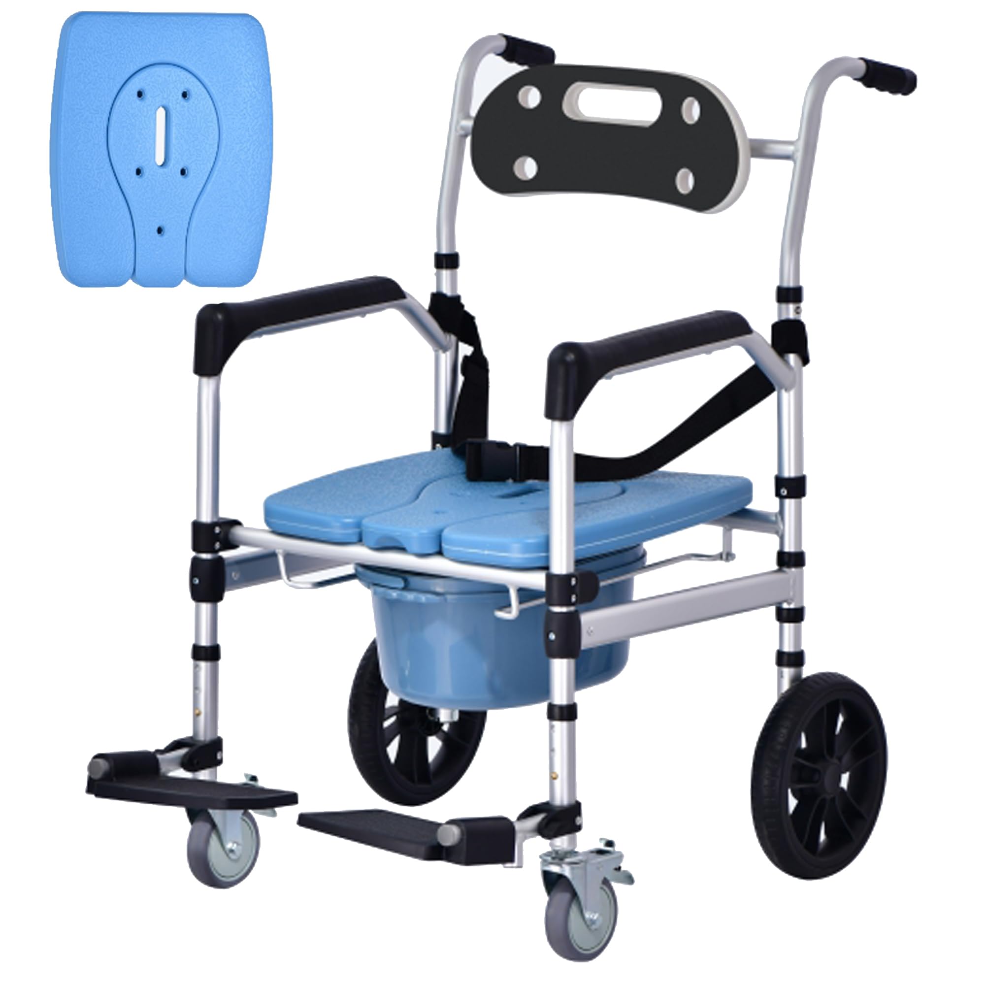 入浴用車椅子・シャワーキャリー 青